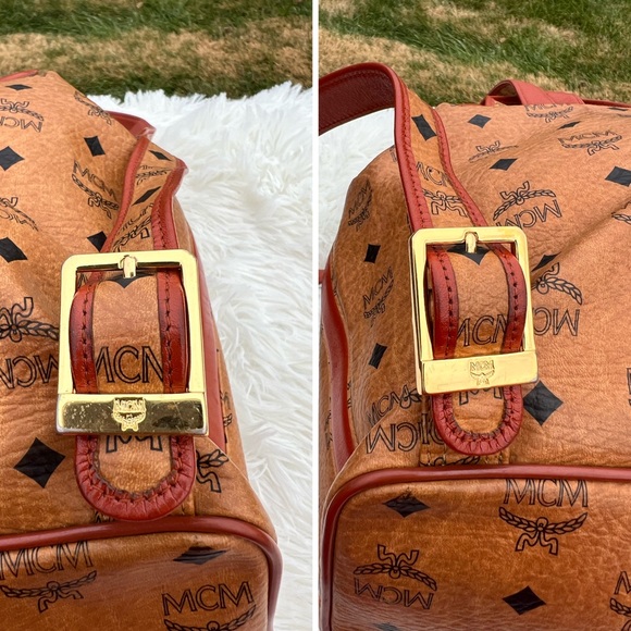 MCM Visetos Cognac Backpack - Picture 12 of 14